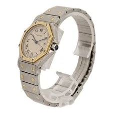 Cartier Santos Octogan LM W2001583 Automatic Stainless Steel/18KYellowGold 4