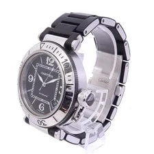 Cartier Pasha Seatimer W31077U2.2790 Automatic Stainless Steel Black 3
