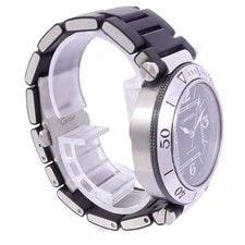 Cartier Pasha Seatimer W31077U2.2790 Automatic Stainless Steel Black 4