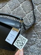 Bolsa Loewe Puzzle Preta Em Pele 2