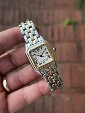 Cartier Panthere 27mm Silver Dial Two-Tone Quartz Date 110000R 3