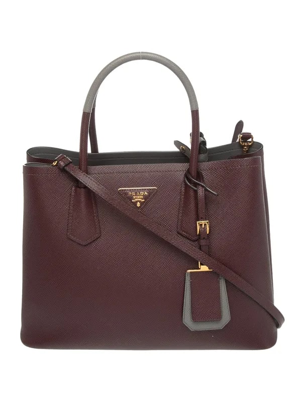 Prada — Enameled Metal Triangle Darling Medium — Handbag — resale