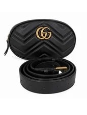 Gucci GG Marmont Chevron Oval Crossbody Zip 2