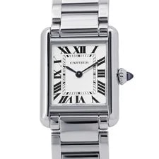 Cartier — Cartier Tank Must SM WSTA0051 Silver Dial Quartz Tan — Watch — resale
