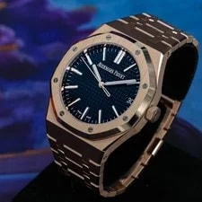 Audemars Piguet Royal Oak Rose Gold Blue Dial 41mm 2025 Complete - 15510OR 4