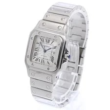 Cartier Santos GalbeeLM W20055D6 Date Silver Dial Automatic Watch_968793 2