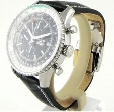 Breitling Navitimer Chronograph GMT 46mm Auto Steel Strap Warranty A24322121B2P2 3