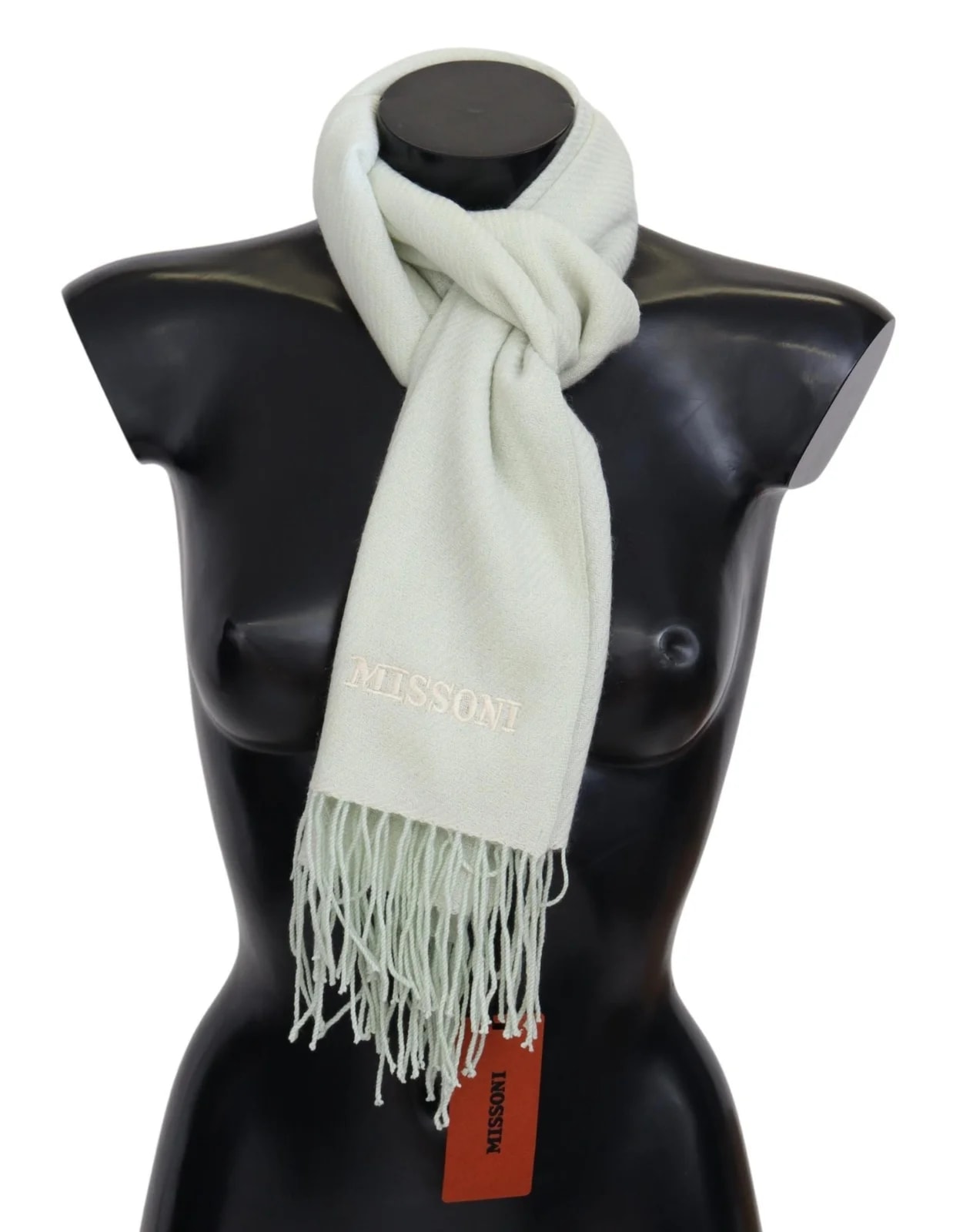Missoni Light Pattern Wrap Fringes Scarf 4