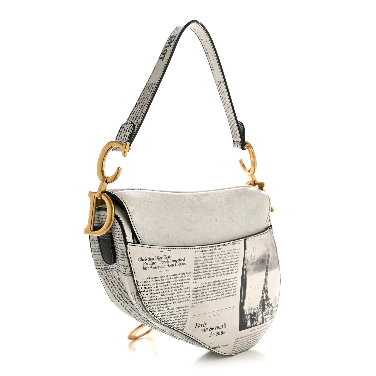 Newspaper Printed Saddle 3