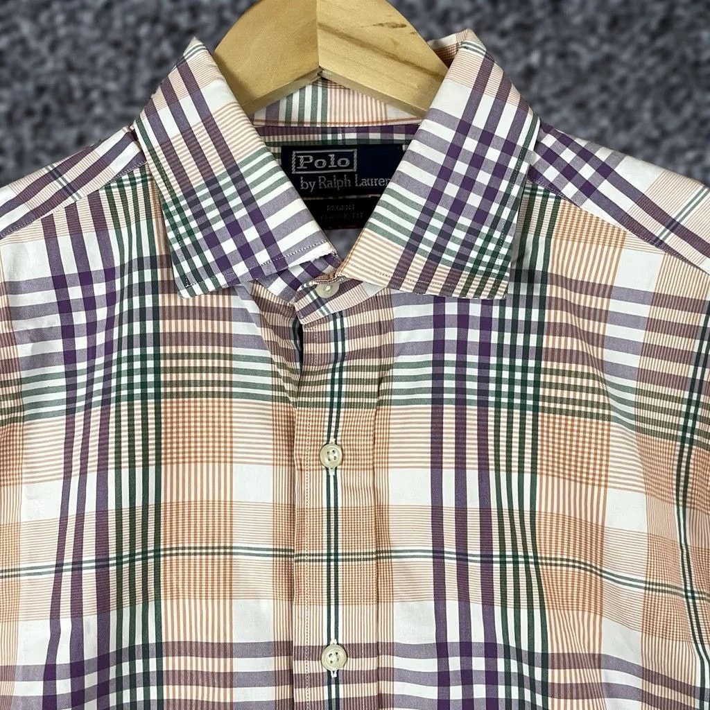 Polo Ralph Lauren — Polo Ralph Lauren Button Shirt ’s XL Long Sleeve Plaid Cotton Regent — streetwear — resale