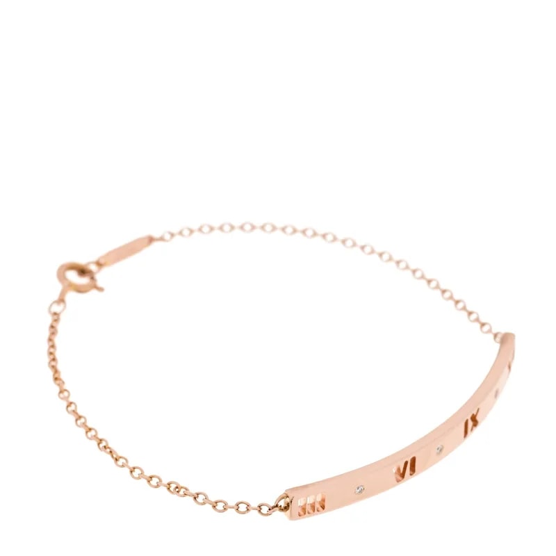 Tiffany & Co. — 18K Rose Gold Atlas Bar Pierced — Jewelry — resale
