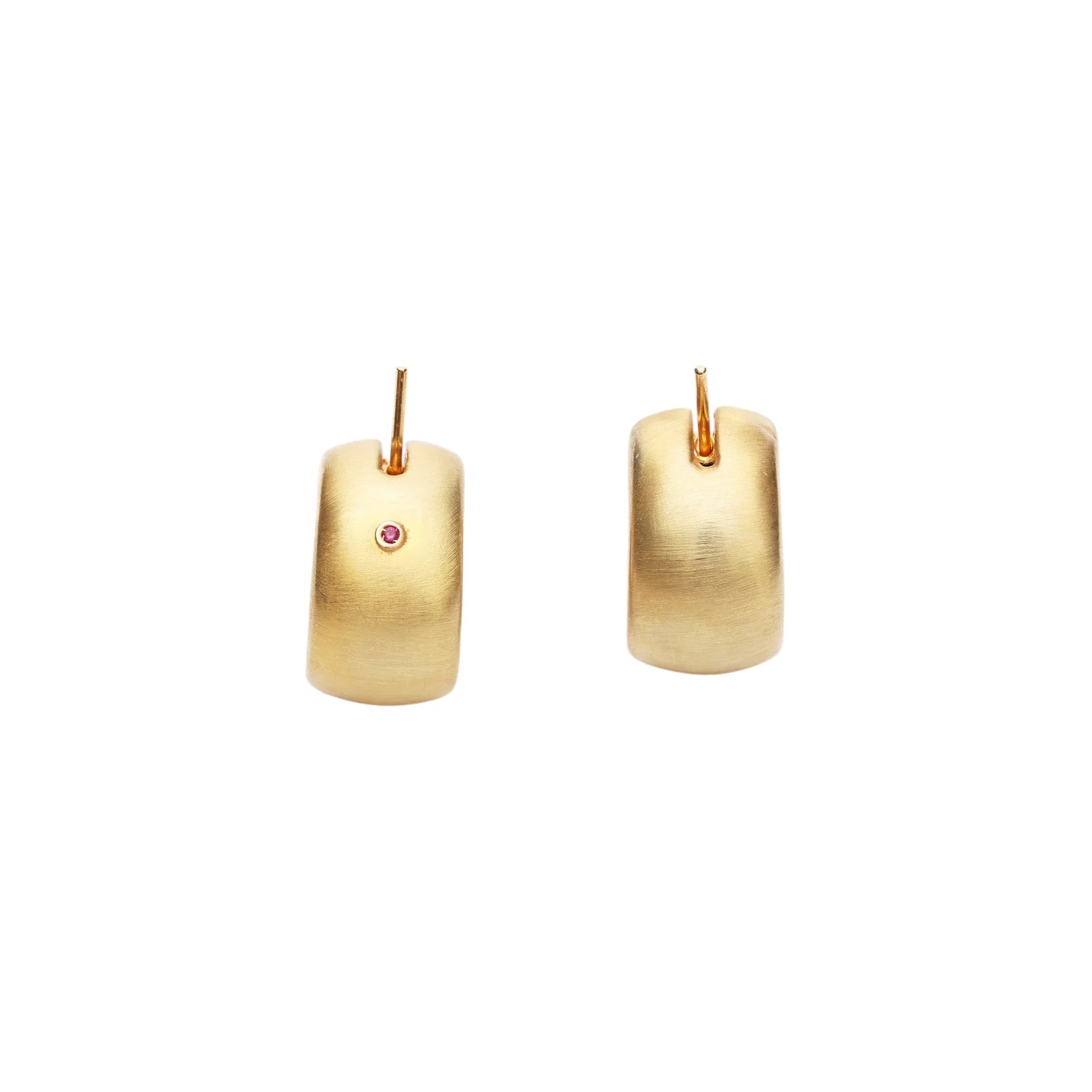 Roberto Coin Brushed Hoop 3