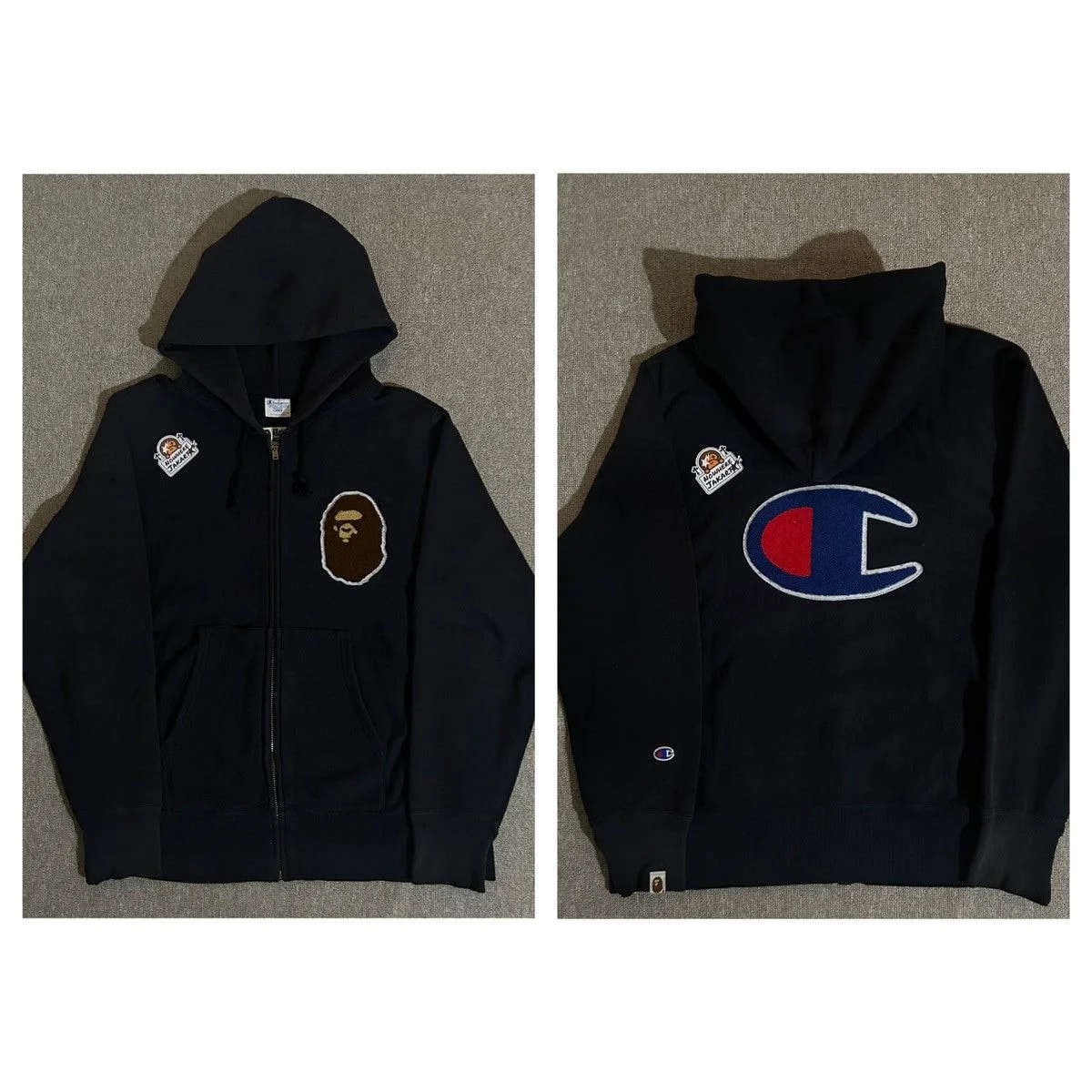 Bape Champion Zip Hoodie — streetwear — deal