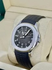Patek Philippe Aquanaut Black Dial on Rubber 5165A-001 Archives 2010 3