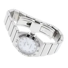 Omega Constellation Brush 12P Diamond Quartz 123.10.24.60.55.001 2