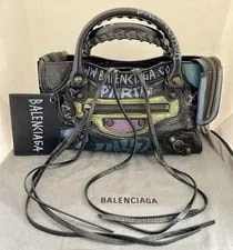 Balenciaga — Balenciaga City Classic Mini Graffiti — Handbag — resale