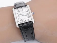 Cartier Tank Solo LM WSTA0028 Stainless Steel 27mm White Dial Quartz #WJW153 2