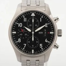 IWC — IWC Pilot Chronograph IW377709 SS × Leather × Rubber AT Black Dial — Watch — resale