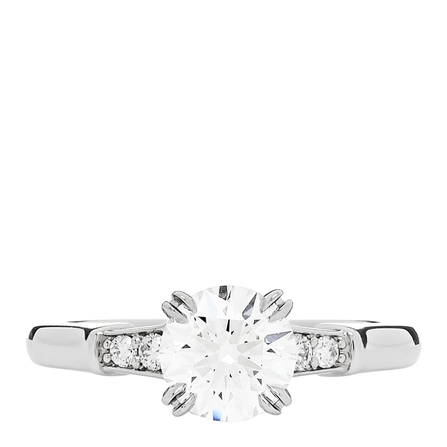 Harry Winston — Platinum Diamond .91ct Round Brilliant Cut Engagement Ring 47 4 — Watch — resale