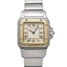 Cartier — Cartier Santos W20012C4 ( 1567) 24mm Stainless Steel Ivory #WW11056 — Watch — resale