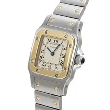 Cartier Santos W20012C4 ( 1567) 24mm Stainless Steel Ivory #WW11056 2