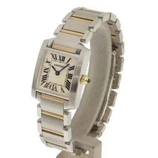 Cartier Tank Francaise SM Quartz SS YG White Dial W51007Q4 CA 2
