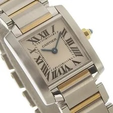 Cartier Tank Francaise SM Quartz SS YG White Dial W51007Q4 CA 3