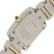 Cartier Tank Francaise SM Quartz SS YG White Dial W51007Q4 CA 4