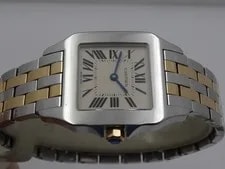 Cartier Santos Demoiselle Box&papers Gold&steel '2017 TOP W25067Z6-2701 3