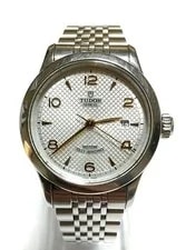 Tudor 1926 Ref 91350 Auto Box Silver Dial Swiss Date 100M 2