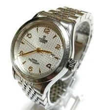 Tudor 1926 Ref 91350 Auto Box Silver Dial Swiss Date 100M 3