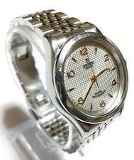 Tudor 1926 Ref 91350 Auto Box Silver Dial Swiss Date 100M 4