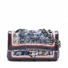 Chanel — Chanel Coco Mark Single Flap Double Chain Metal Fittings — Handbag — resale