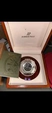 Audemars Piguet — Audemars Piguet Royal Oak Automatic Black Dial Date Silver Bracelet Box — Watch — resale