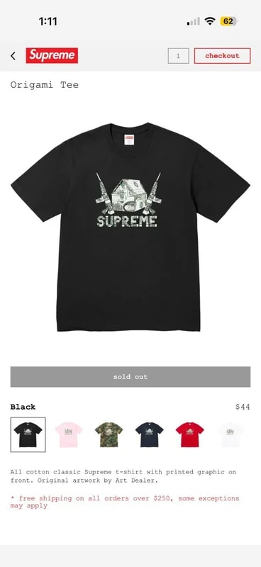 Supreme Origami Tee 4