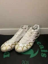 Adidas Freak 22 White Gold Metallic Team Football Cleats Size 12.5 2