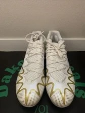 Adidas Freak 22 White Gold Metallic Team Football Cleats Size 12.5 3