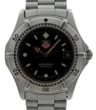 Tag Heuer — Tag Heuer 37mm Professional 2000 Series Black Dial ! Ref: 962.006-2! — Watch — resale