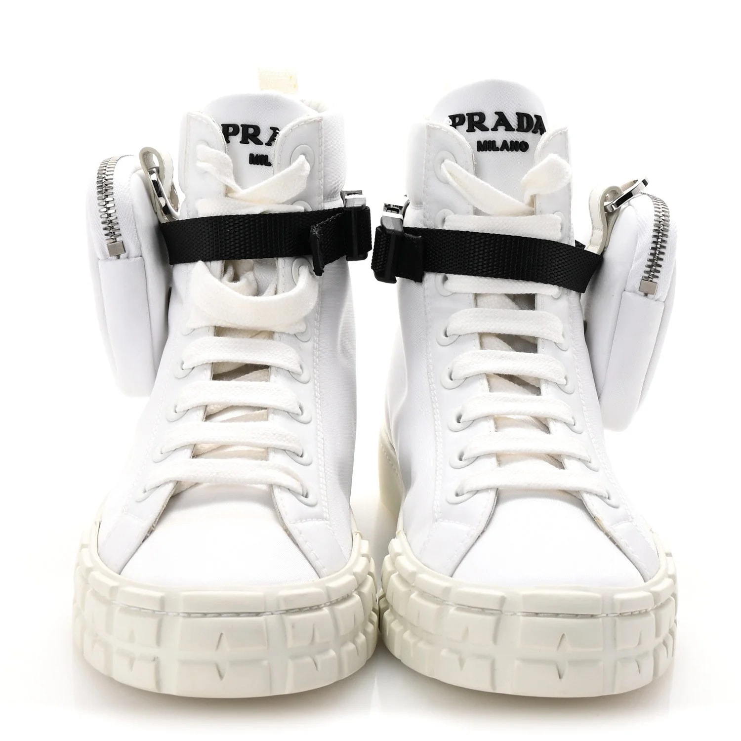 Triangle Wheel Pouch Pocket High Top Sneakers 39 3