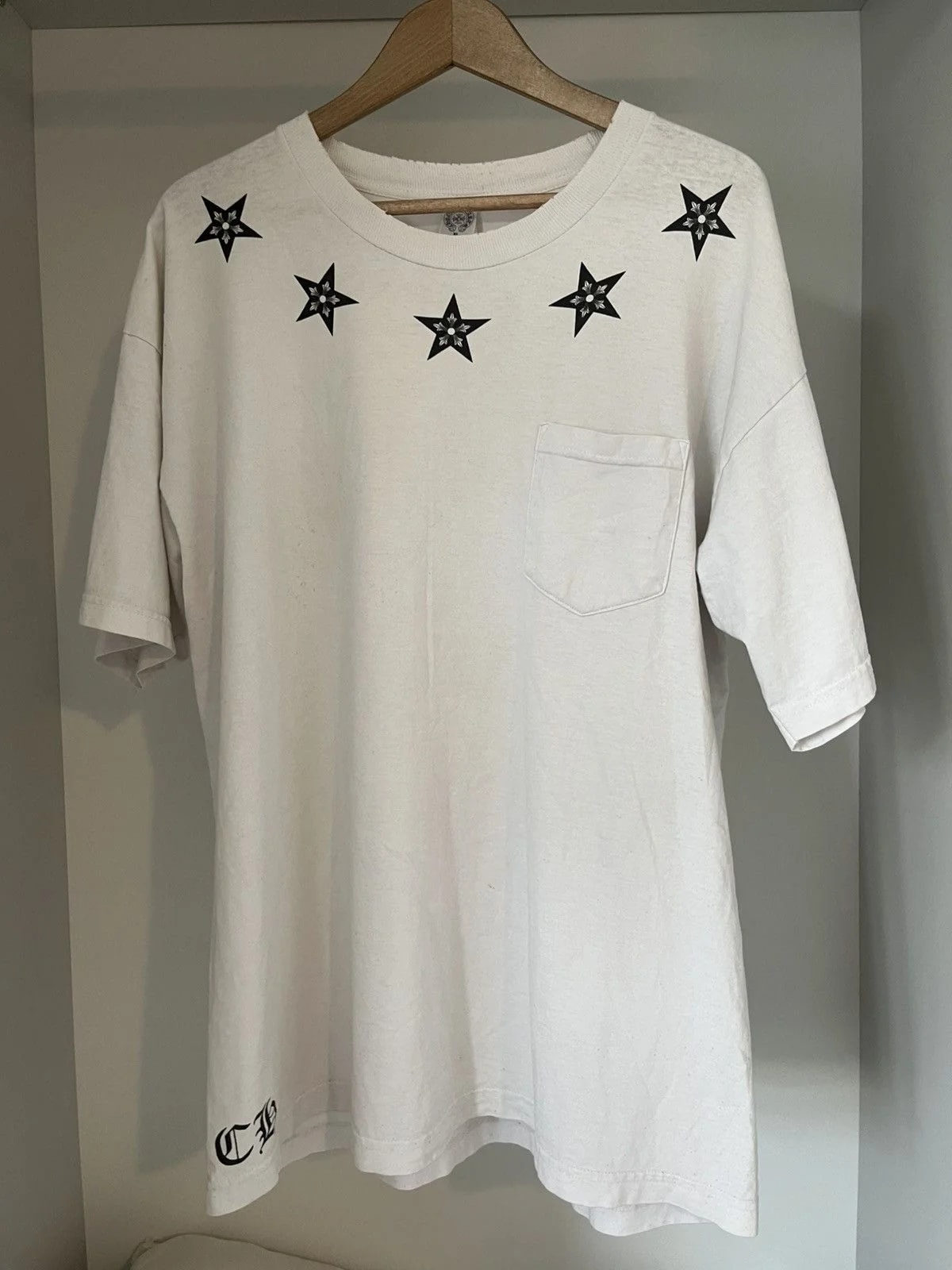 Chrome Hearts — Hearts Hollywood Neck Stars Tee — streetwear — resale