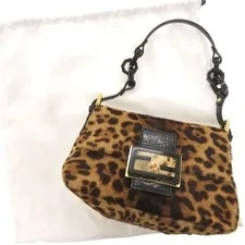 Authentic Fendi 8BR180 Mini Mamma Baguette Leopard Pattern Harako 2