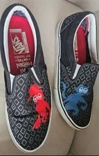 Vans X Krooked Skate Slip on Skateboard Shoes. 2