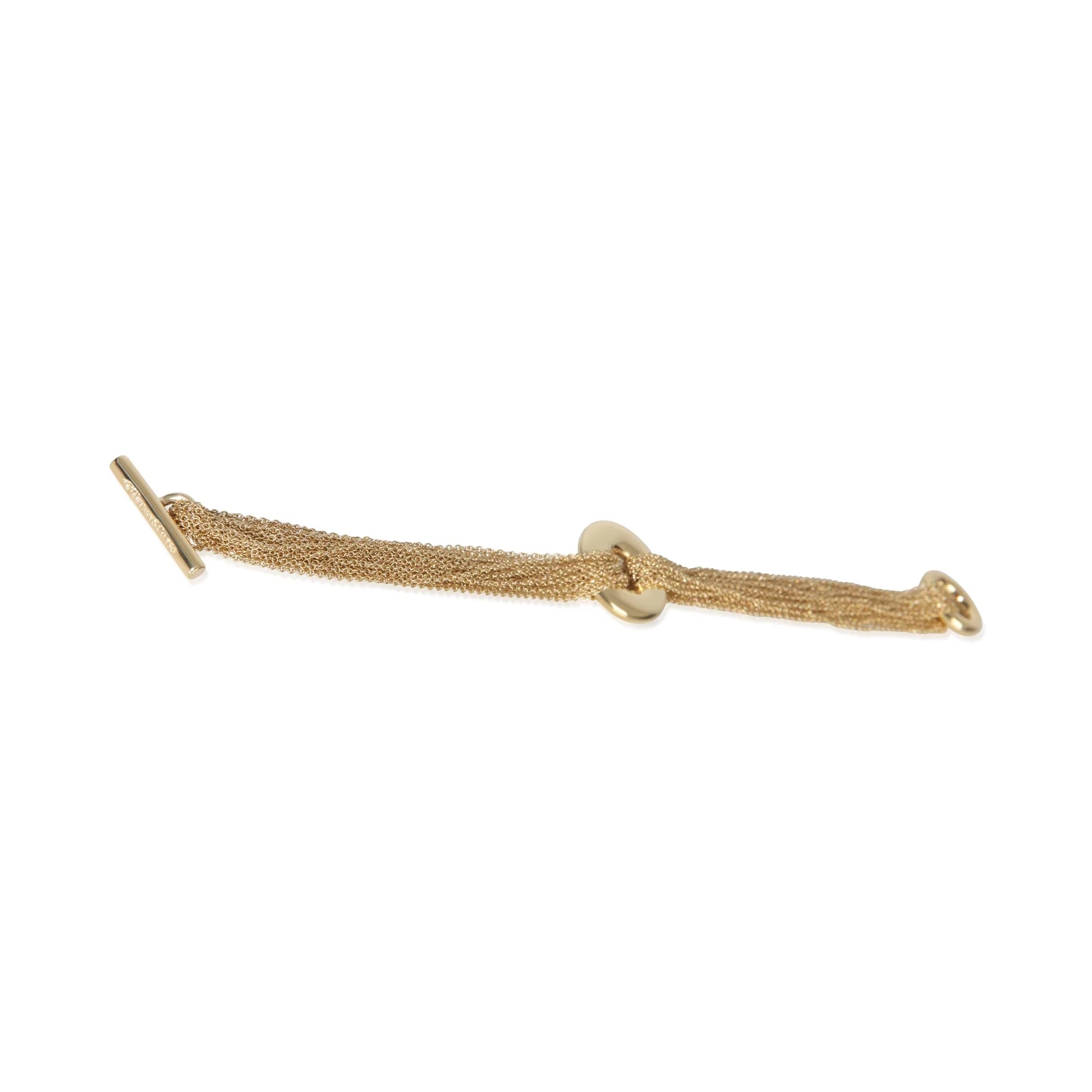Tiffany & Co. Yellow Gold Multistrand Toggle 18k 2