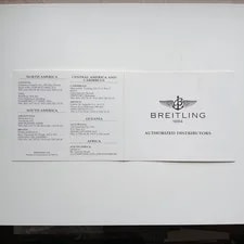 Breitling, Authorized Distributors Booklet, for All Models - 90 3