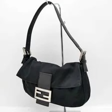 Fendi — Fendi Mamma Baguette Cotton Auth 987 — Handbag — resale