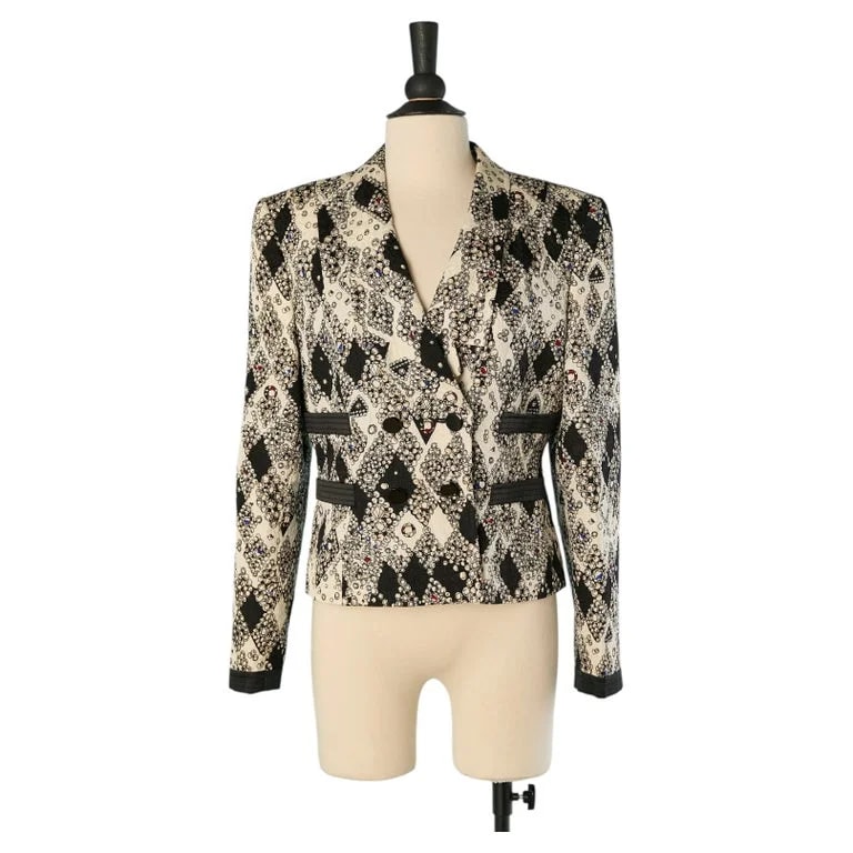 Louis Feraud — Printed Double Breasted Jacket Louis Feraud — Clothing — resale