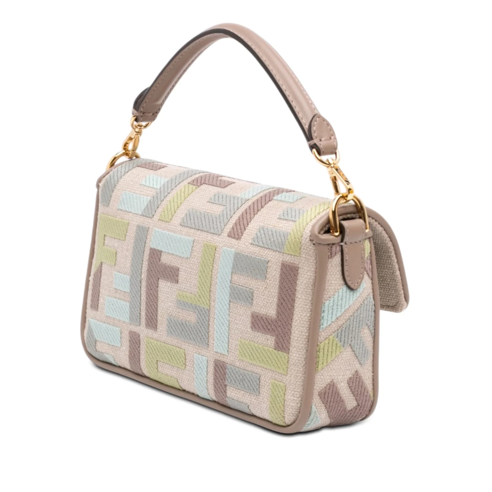 Mini Embroidered Baguette Satchel 2