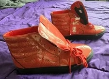 Vans NEW David Bowie Ziggy Stardust Sk8-Hi Size 11 ’S No Box 2