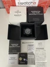 Omega — Omega X Swatch Black Snoopy Moonswatch Mission To the Moonphase New Moon 🌑 — Watch — resale