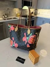 Louis Vuitton Neverfull Stephen Sprouse Roses Lining 3